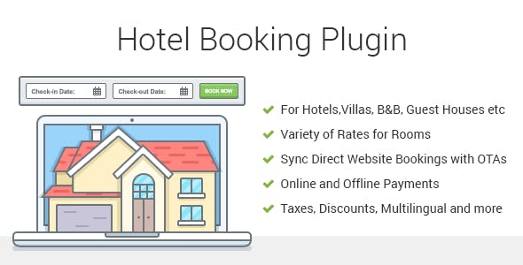 Hotel Booking v3.9.14 - Property Rental WordPress Plugin