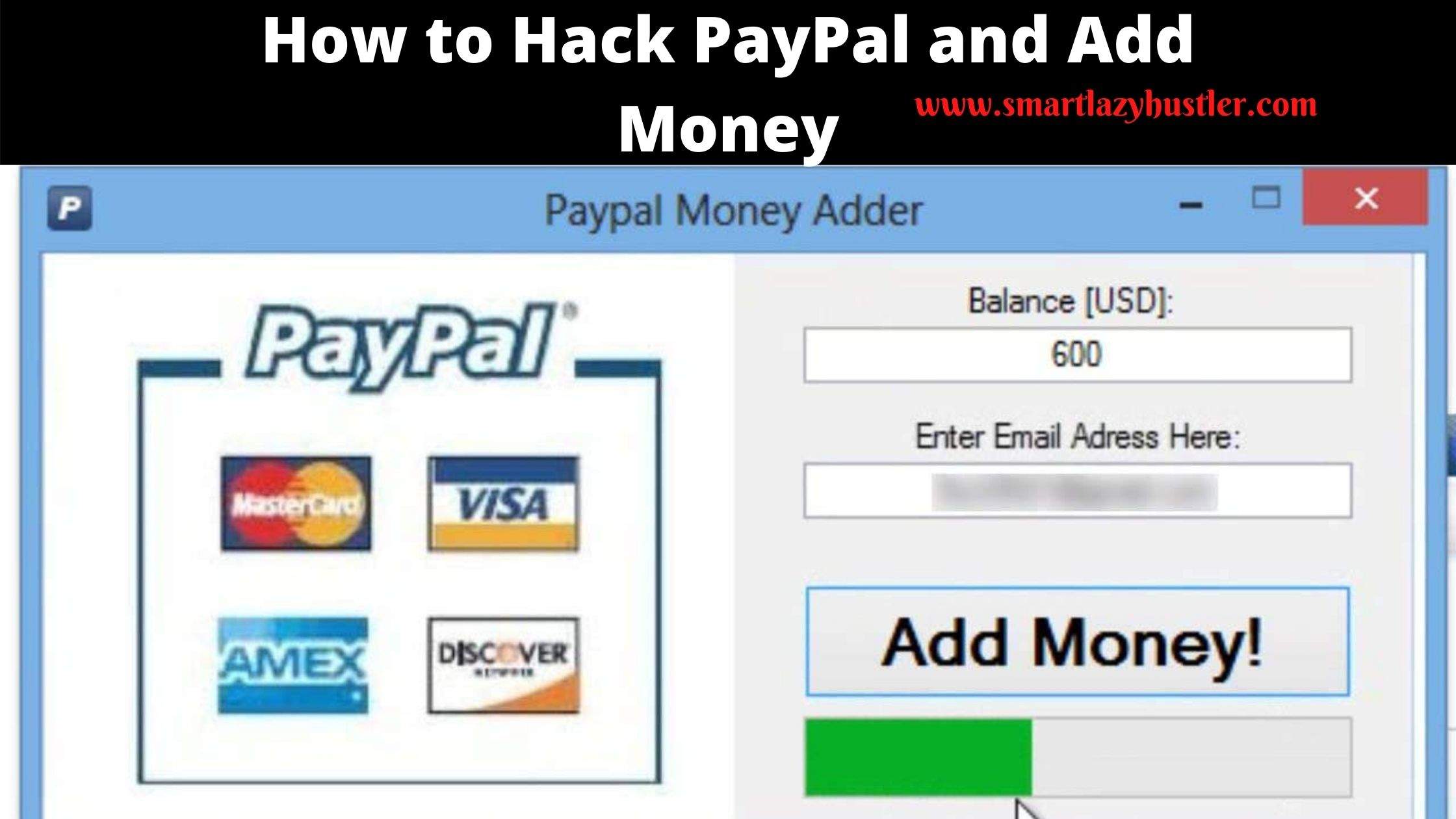 How to Hack PayPal and Add Money in Eight Steps