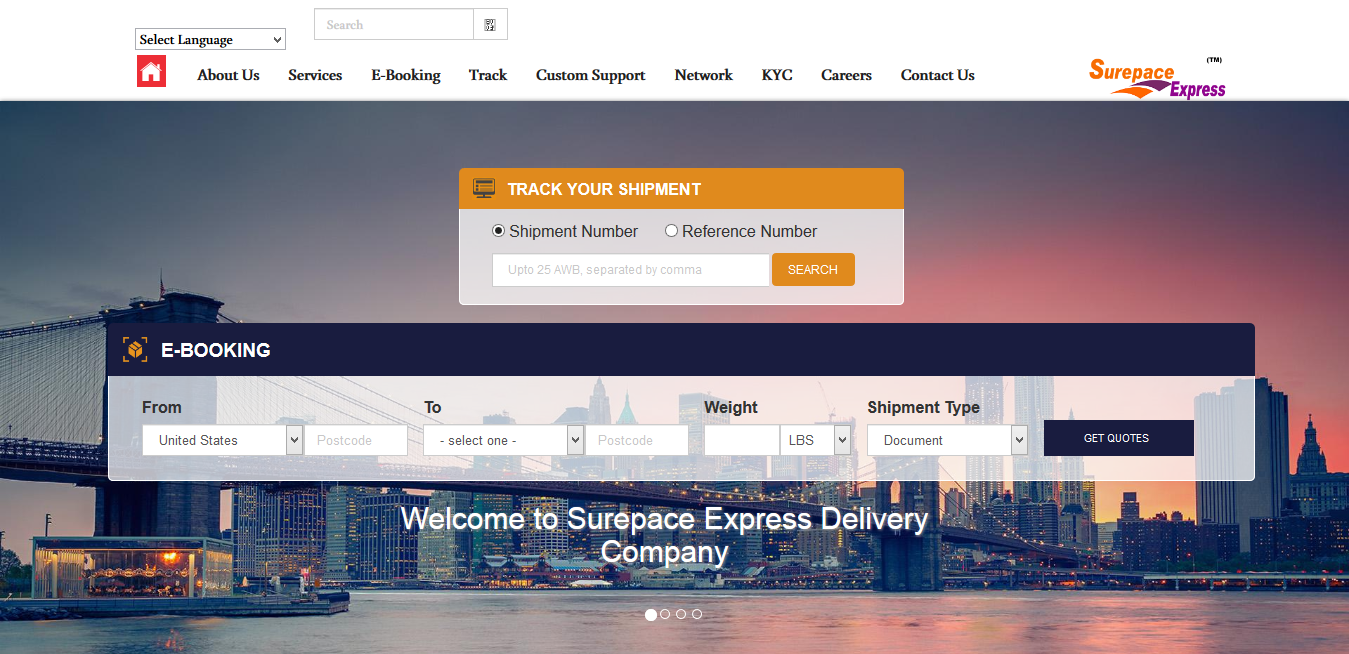 Surepace v7.3 – Pure Online Courier Management System Php for Logistics & Cargo