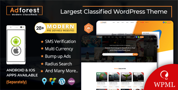 AdForest 5.0.3 Nulled – Classified Ads WordPress Theme