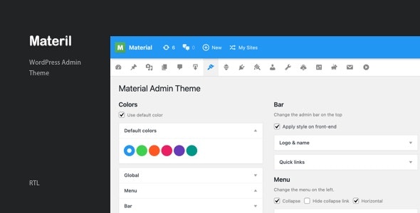 Materil 3.2 – WordPress Material Design Admin Theme