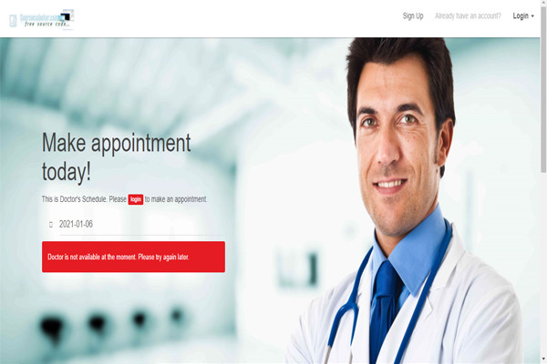 Online Doctor Appointment System in PHP with Full Source Code